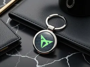 Seat Cupra Porte-clés Gravés Logo Métal Premium